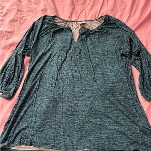LuLaRoe Teal Debra top